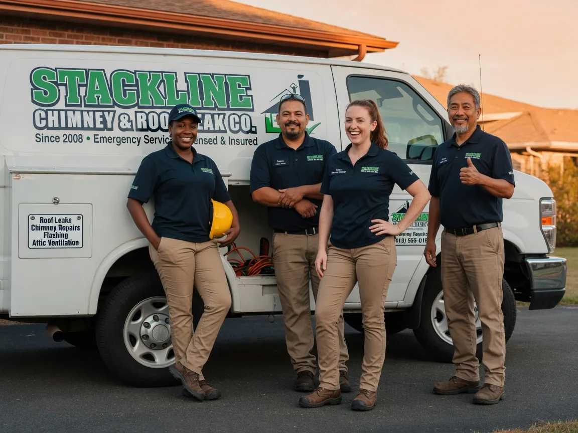 Chimney flashing repair company in New London, OH